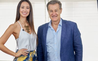 Gabriel Gurmendez Country Manager de Codere en el living de Business Club